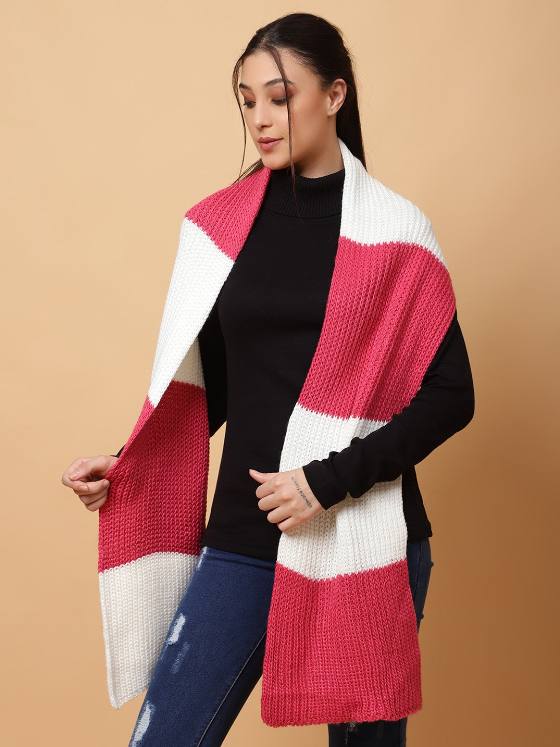 Pick Ur Needs Pure Cashmere Women’s Winter Stylish Muffler Warm, Soft and Trendy Scarves for Cold Weather